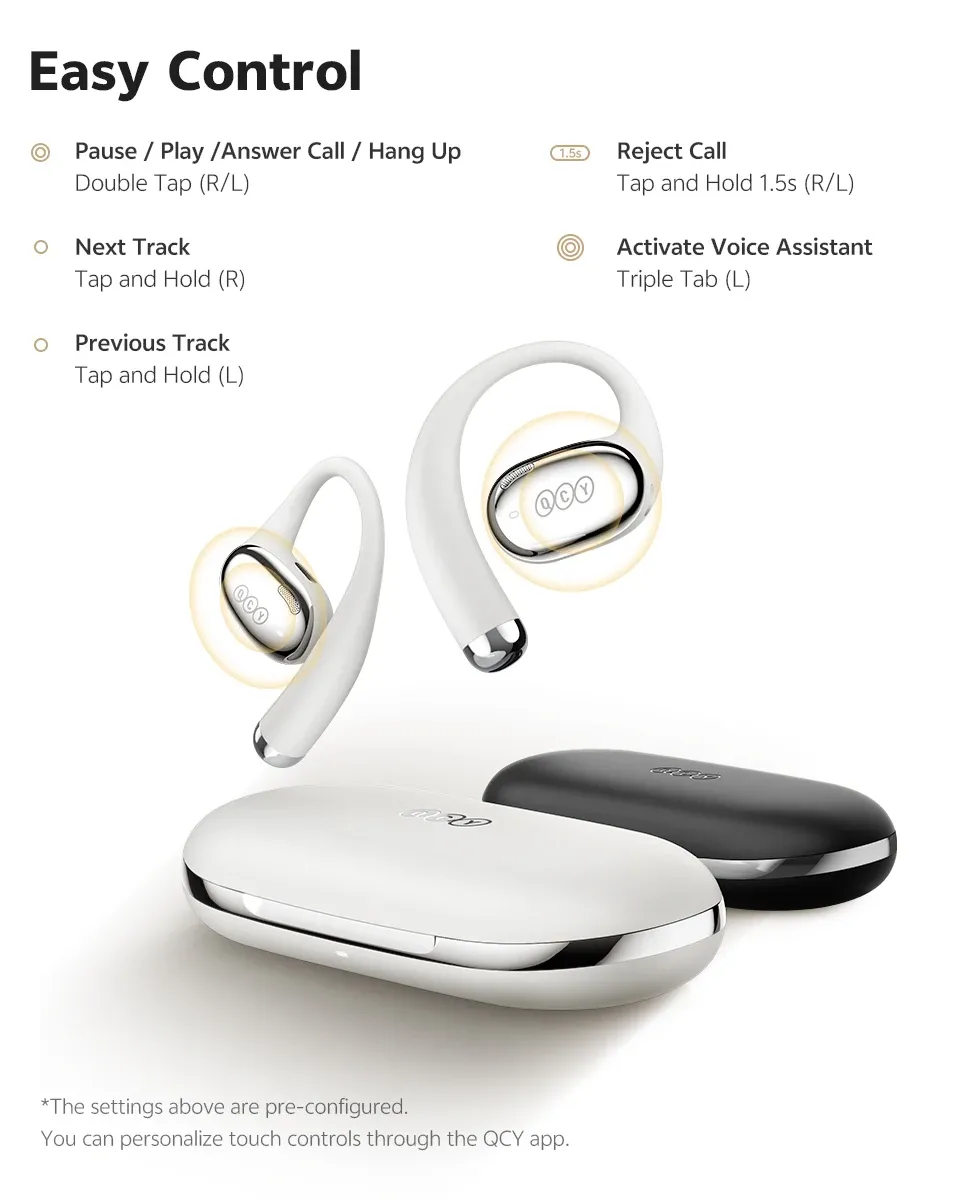 QCY Crossky R70 open-ear sportoordopjes met LDAC