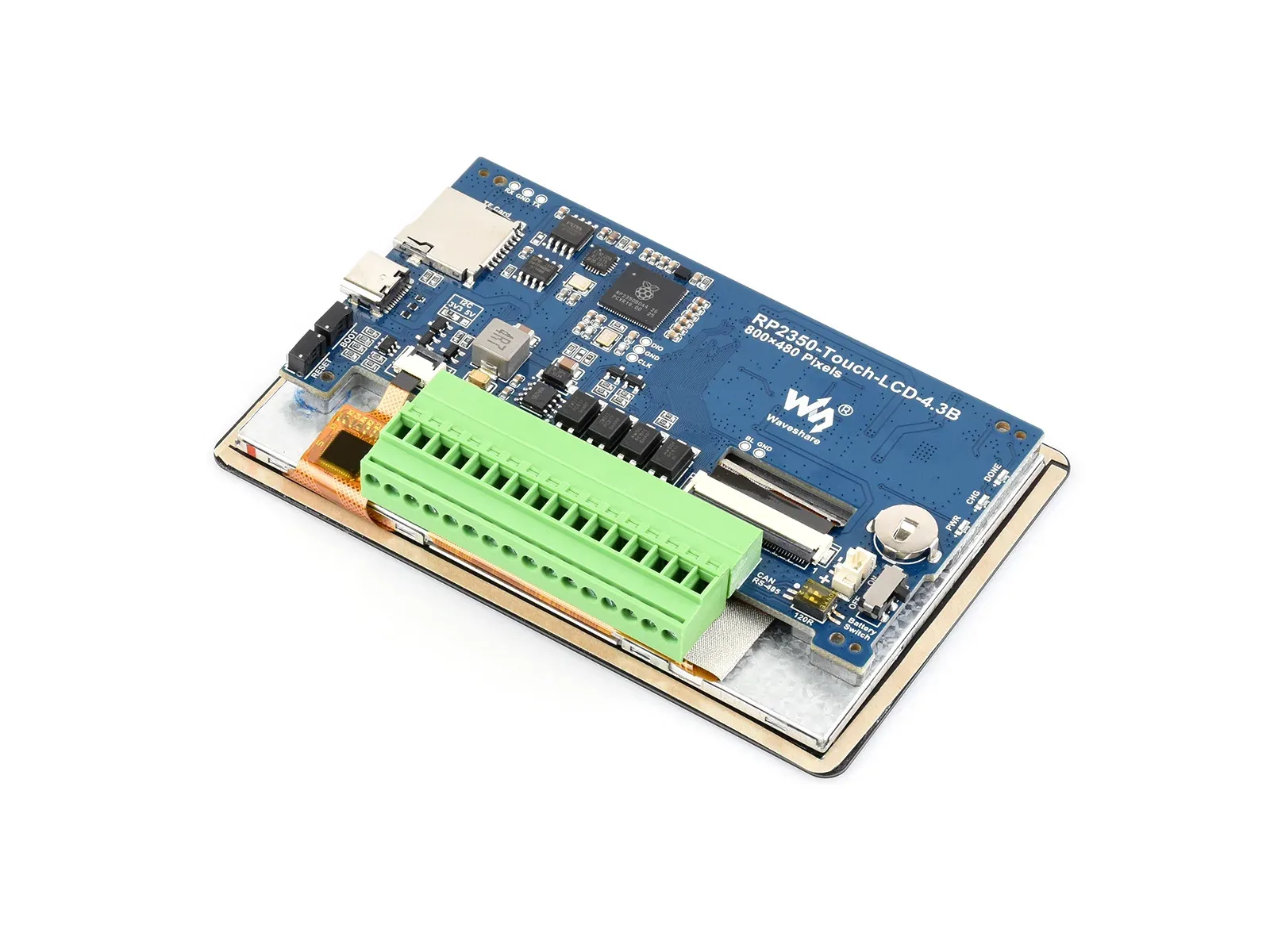 Waveshare RP2350 4,3 inch touch-ontwikkelbord voor industriële besturing