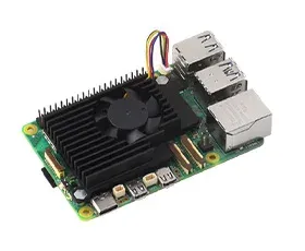 Waveshare actieve koelset voor Raspberry Pi 5 met aluminium heatsink