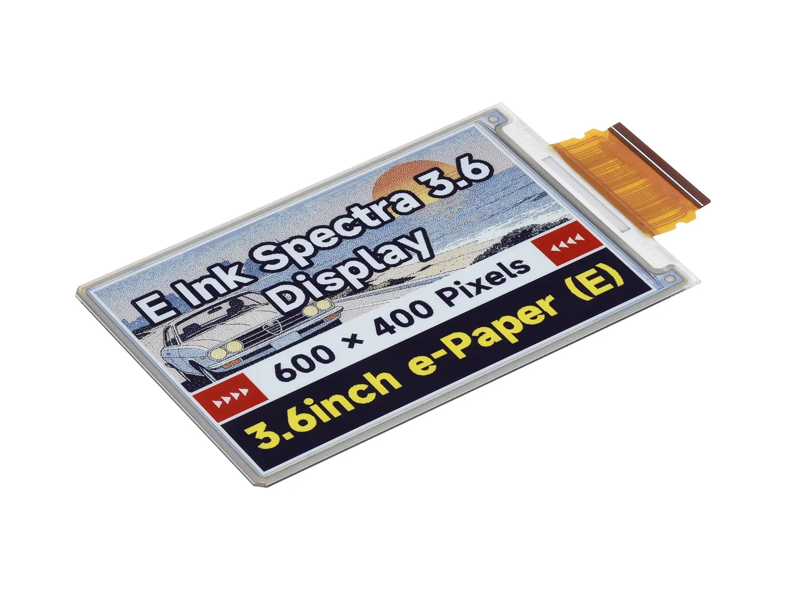 Waveshare 3,6 inch E Ink Spectra 6 full-colour display voor Raspberry Pi