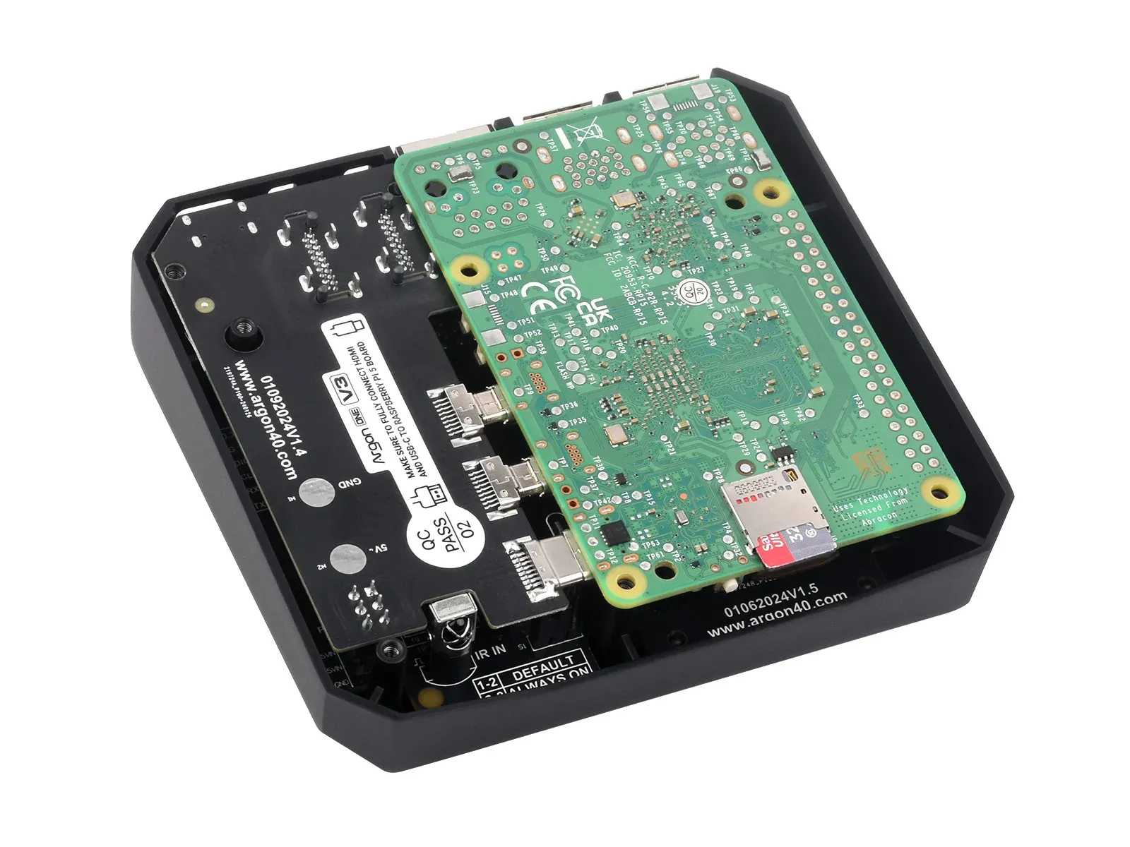 Waveshare Argon ONE V3 aluminium behuizing voor Raspberry Pi 5