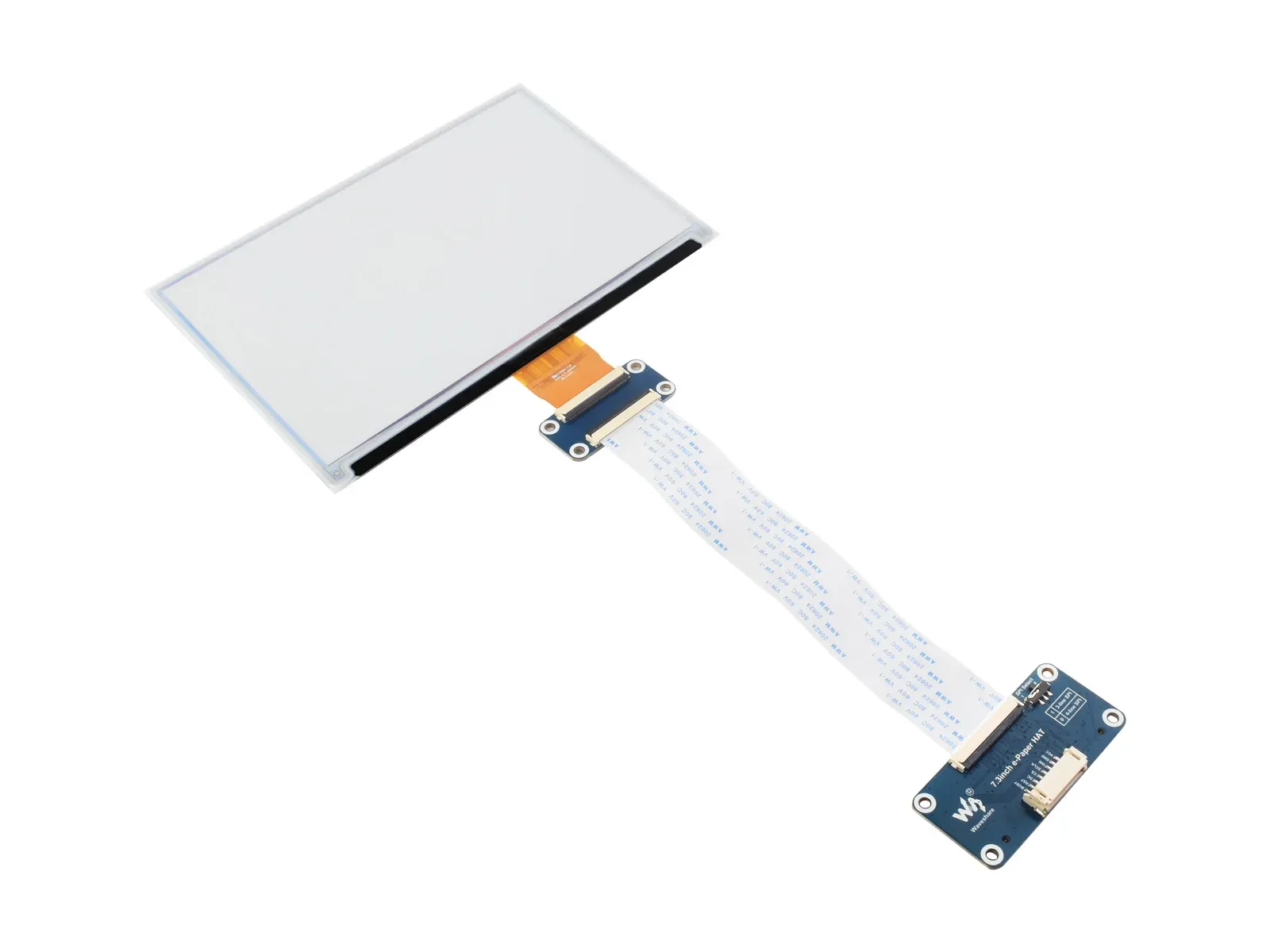 Waveshare 7,3 inch 6-kleuren e-paper display voor ontwikkelboards