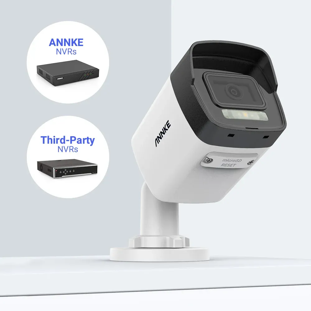 ANNKE 4K PoE bulletcamera met AI-detectie en dubbel licht