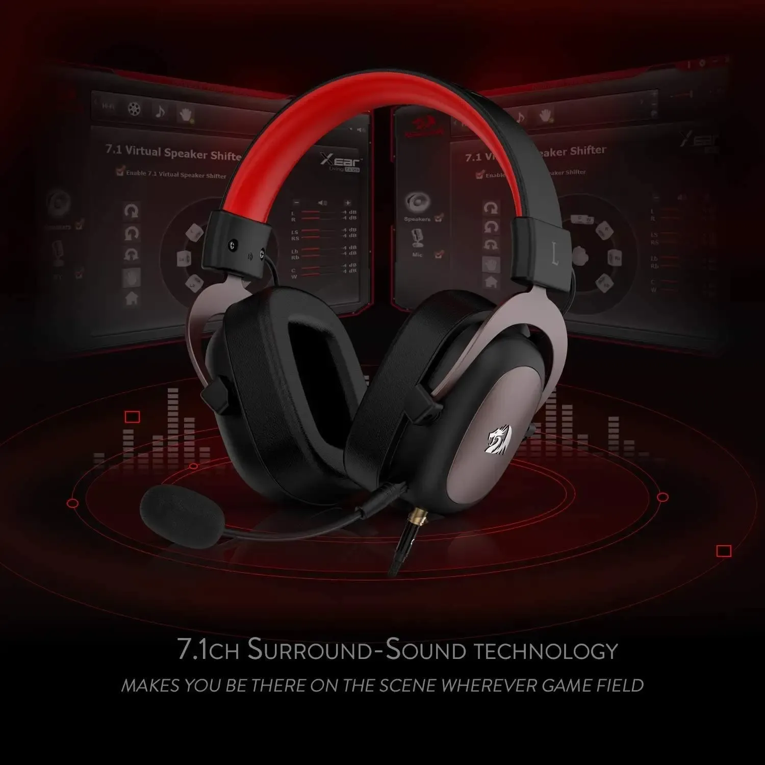 Redragon H510 Zeus bedrade gamingheadset met 7.1 surround