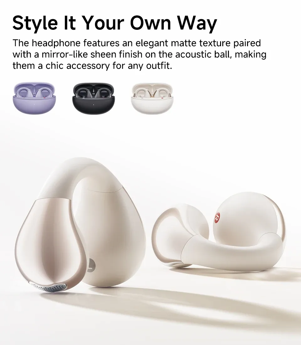 QCY Crossky C30 open-ear clip-oordopjes met Bluetooth 5.4