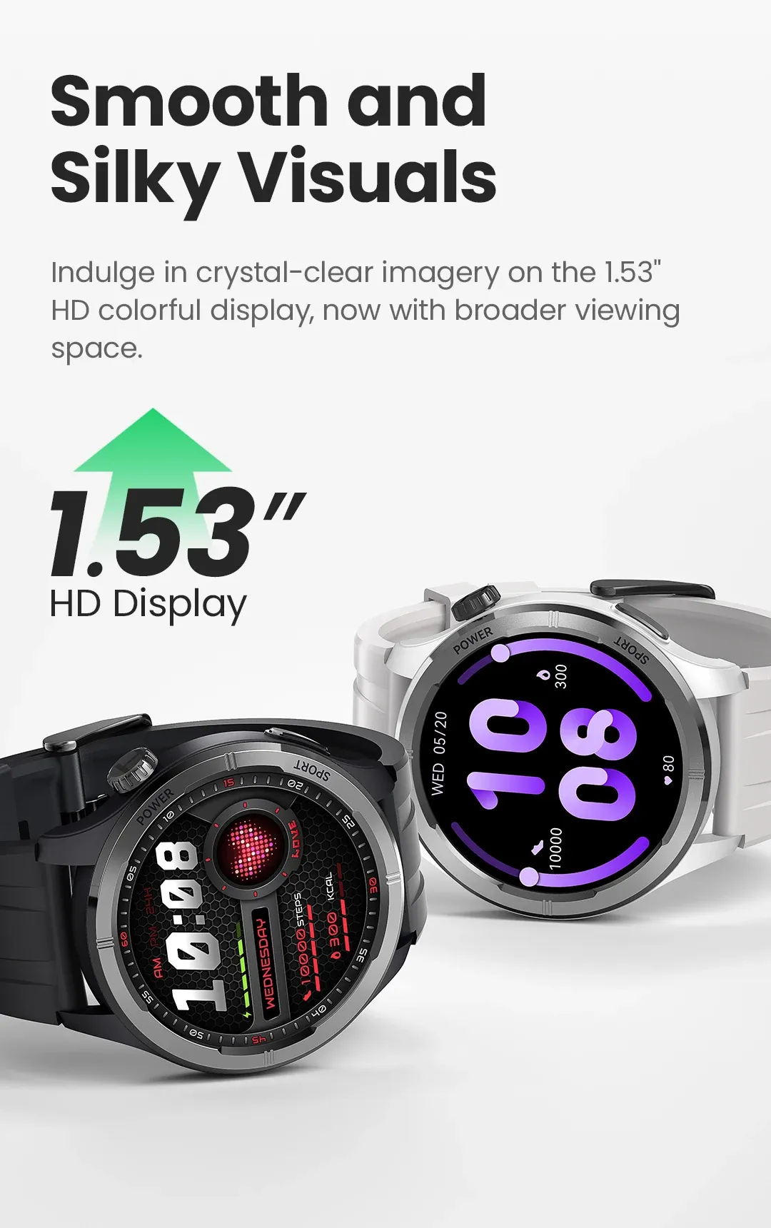 Haylou Solar Neo smartwatch met groot HD-scherm en bellen