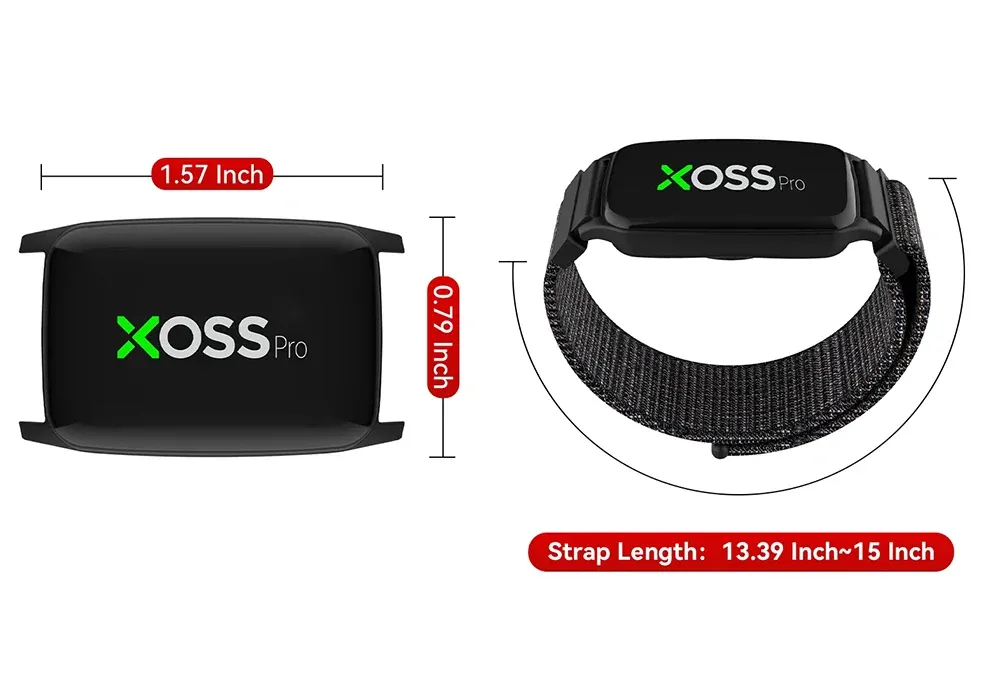 XOSS Beat Band Pro armband-hartslagmeter met ANT+ en IPX8