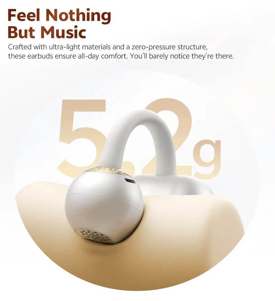 QCY Crossky C50 open-ear clip-oordopjes voor sport