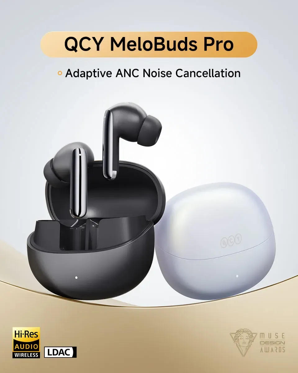 QCY MeloBuds Pro ANC-oordopjes met LDAC en 6 microfoons