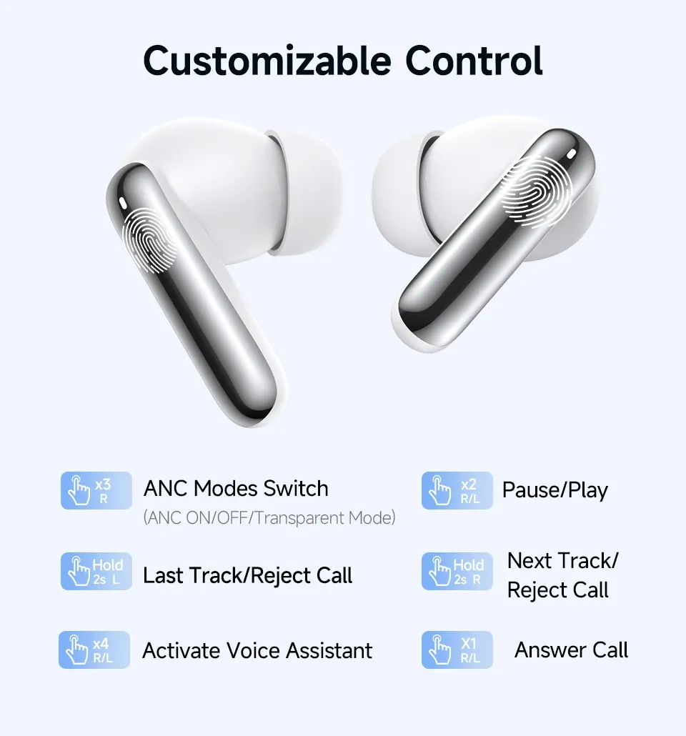 QCY MeloBuds N50 draadloze ANC-oordopjes met multipoint