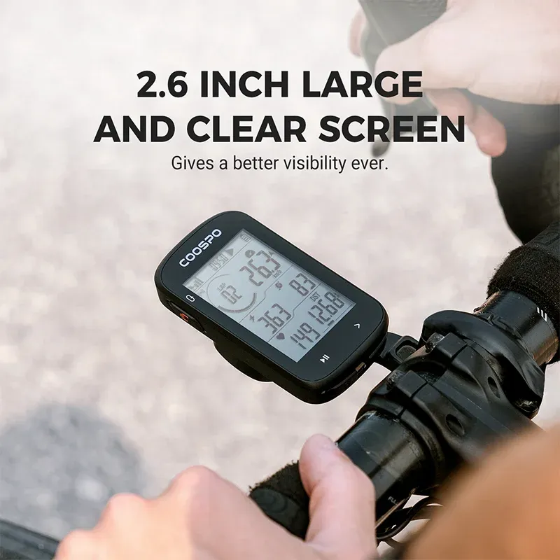 COOSPO CS300 draadloze GPS-fietscomputer met 2,6 inch scherm
