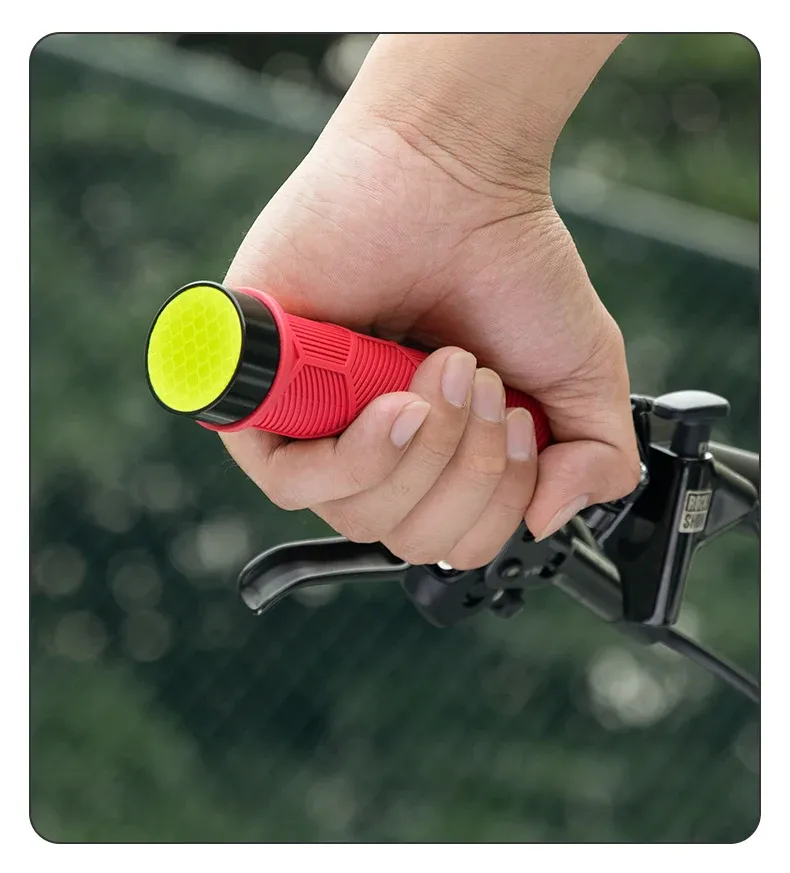 ROCKBROS lock-on MTB handgrepen met reflectie en siliconen grip