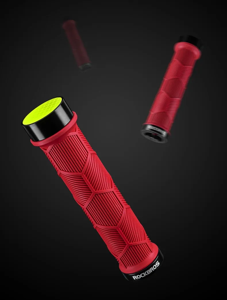 ROCKBROS lock-on MTB handgrepen met reflectie en siliconen grip