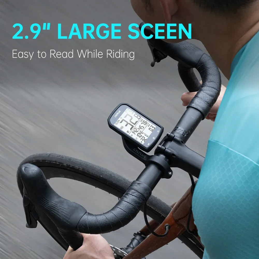 CYCPLUS M1 draadloze GPS-fietscomputer met 2,9 inch scherm