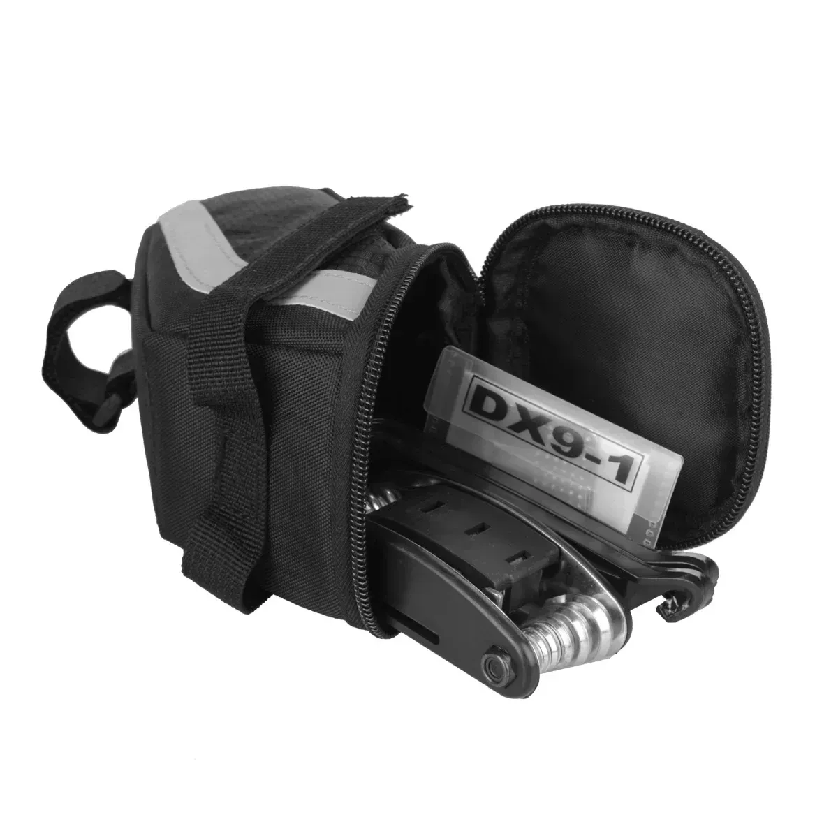 B-SOUL compacte zadeltas 1 liter met reflectie