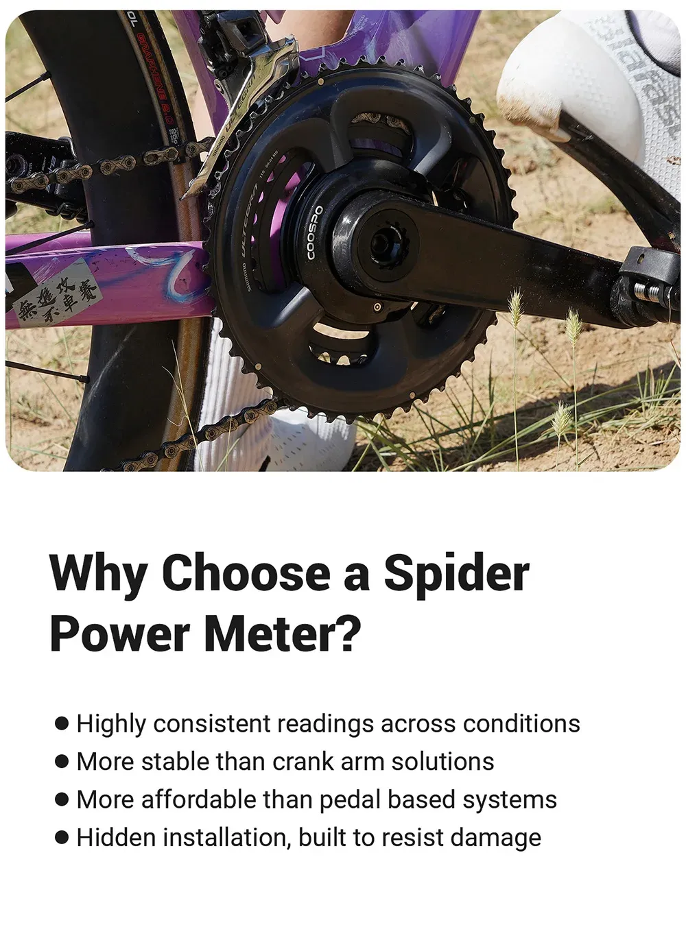 COOSPO S10 spider powermeter voor racefietsen