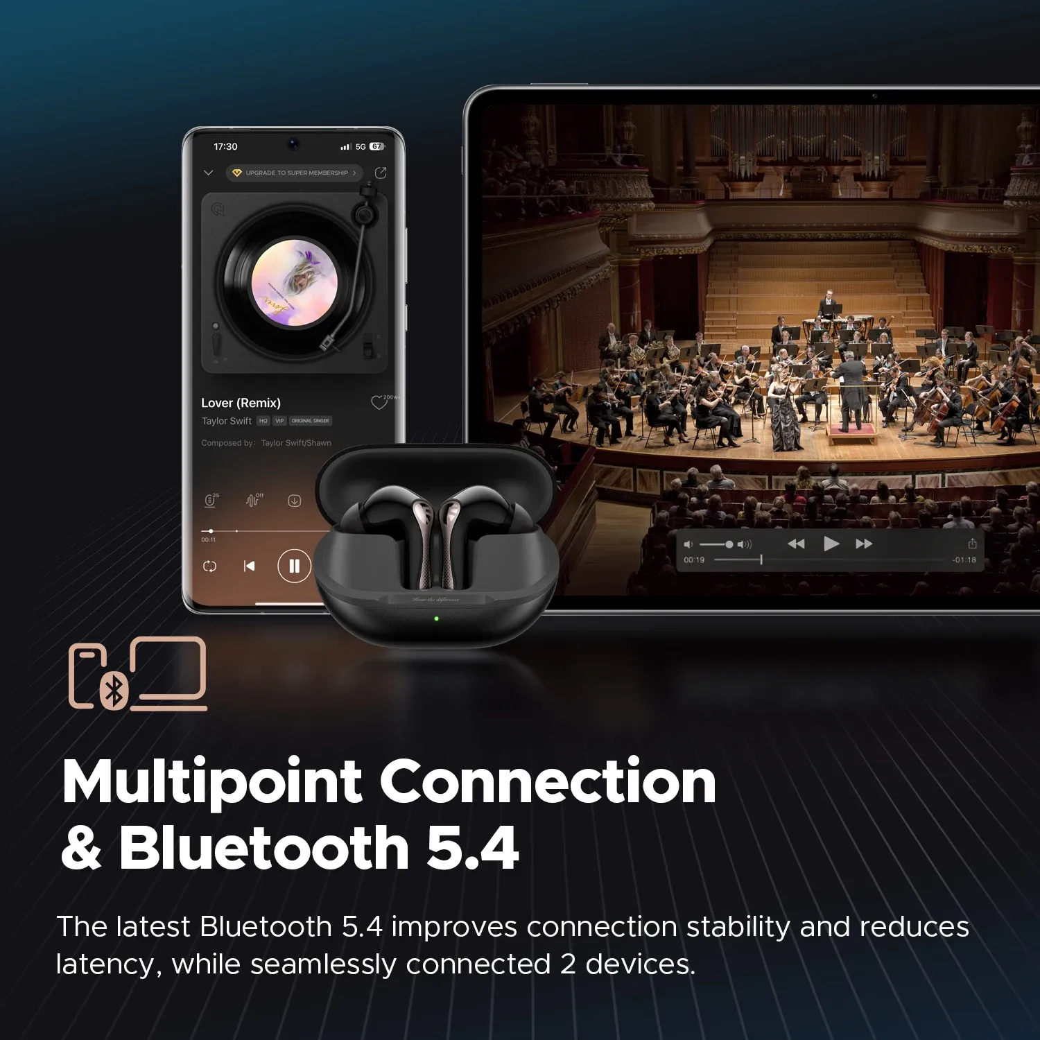 SOUNDPEATS Air5 Pro draadloze ANC-oordopjes met LDAC