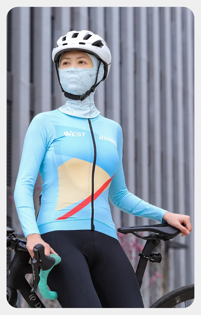 WEST BIKING ademende motorbalaclava met UV-bescherming