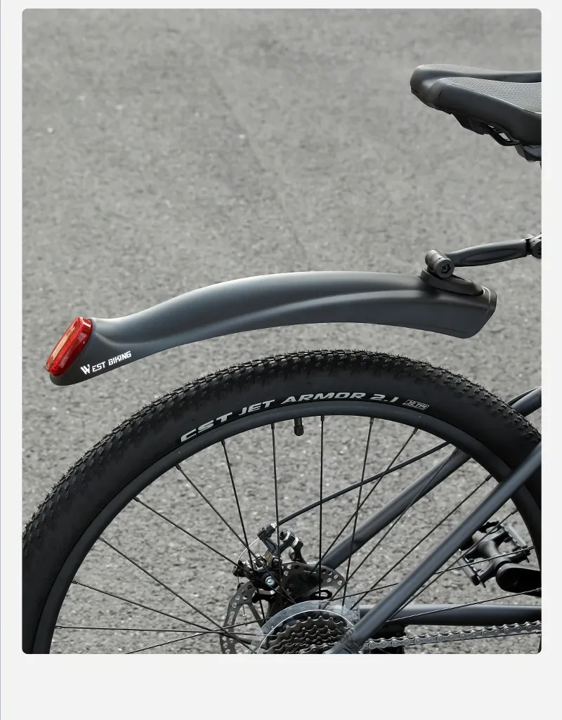 WEST BIKING reflecterende snelkoppel-spatbordset voor 26/27,5 inch fietsen