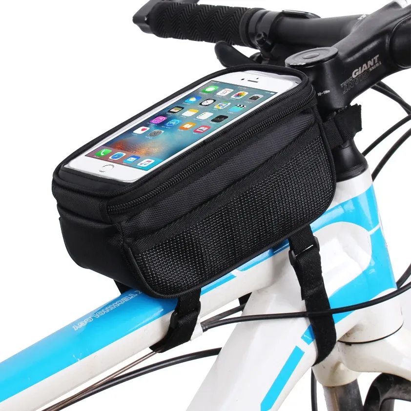 B-SOUL waterdichte frametas met touchscreen voor bovenbuis
