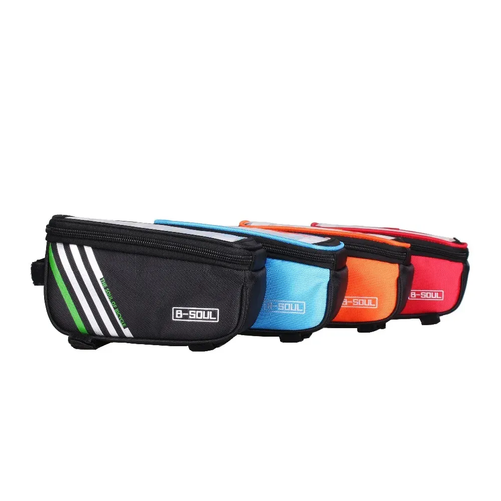 B-SOUL stuur- en bovenbuis telefoonpouch met touchscreen