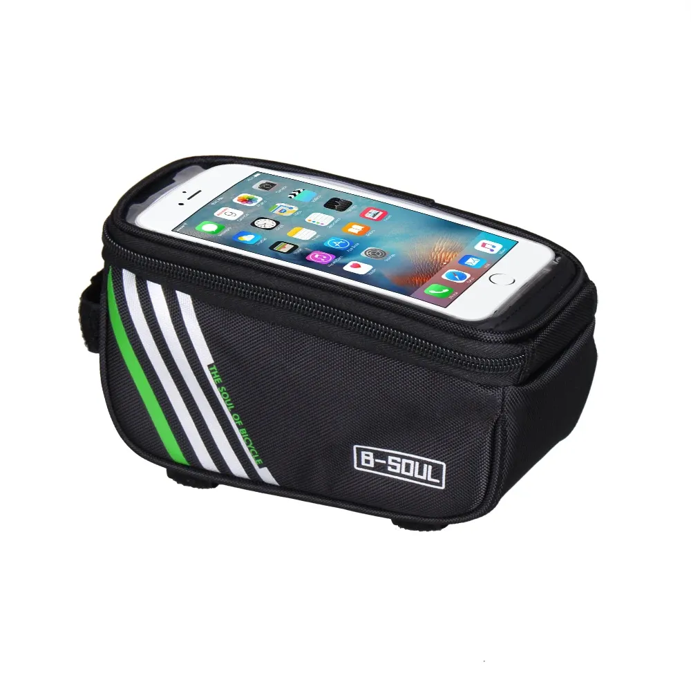 B-SOUL stuur- en bovenbuis telefoonpouch met touchscreen