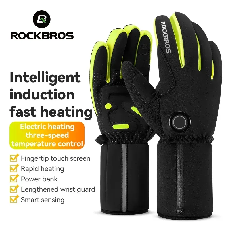ROCKBROS verwarmde fiets- en skihandschoenen met sensor