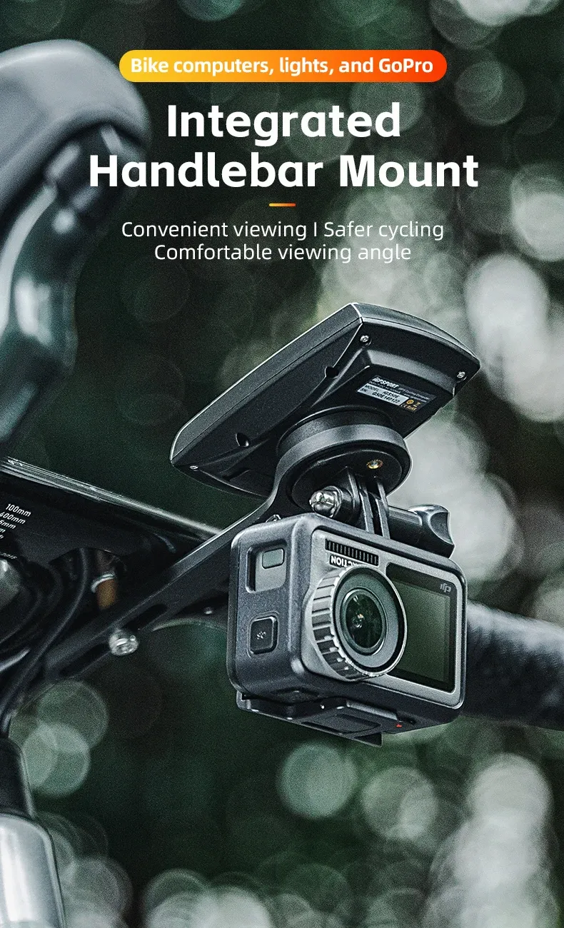 ROCKBROS stuurhouder voor fietscomputer en voorlamp