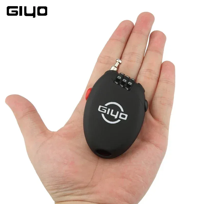 GIYO compacte cijferkabelslot voor fiets en helm