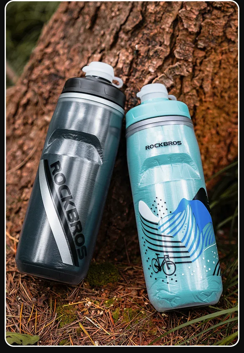 ROCKBROS geïsoleerde fietsdrinkfles 620 ml met knijpsluiting