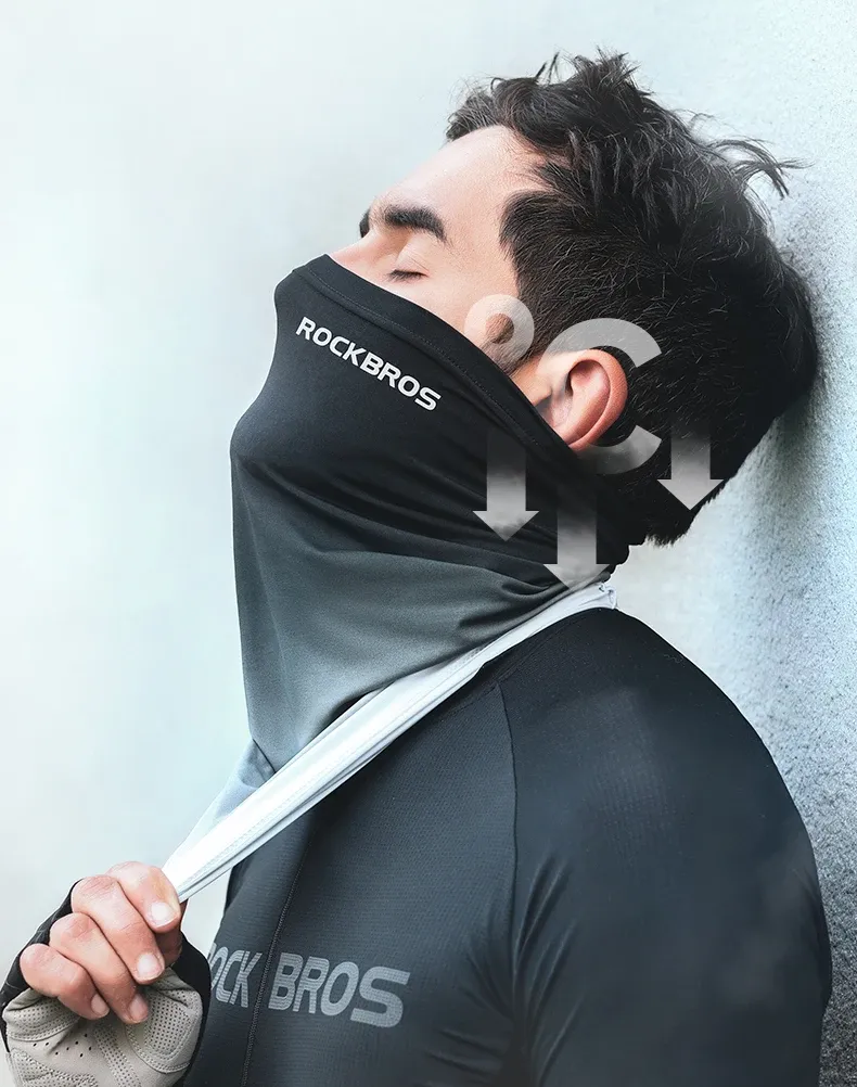ROCKBROS ice-silk bandana met UV-bescherming voor sport en fiets
