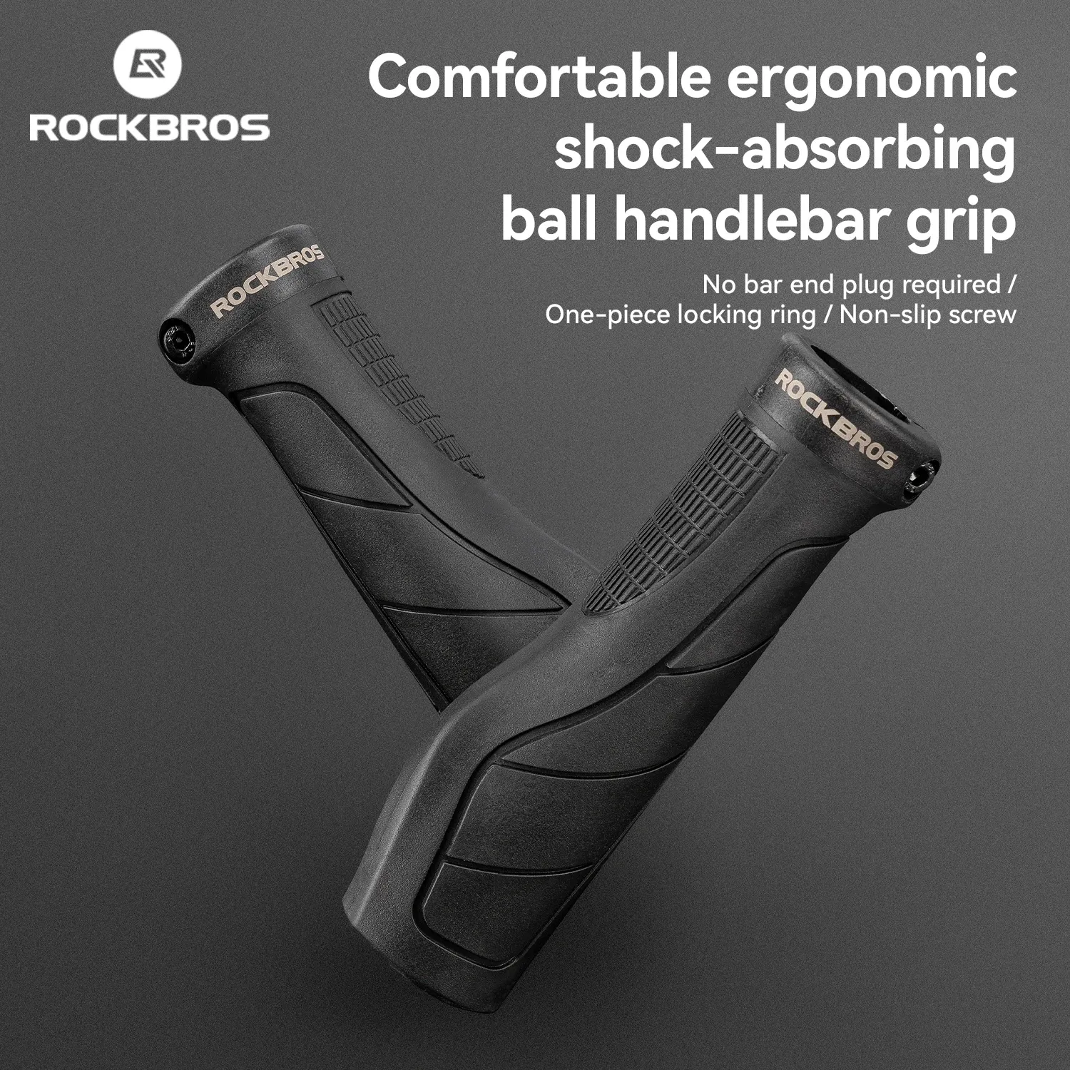 ROCKBROS ergonomische lock-on fietsgrips met schokdemping