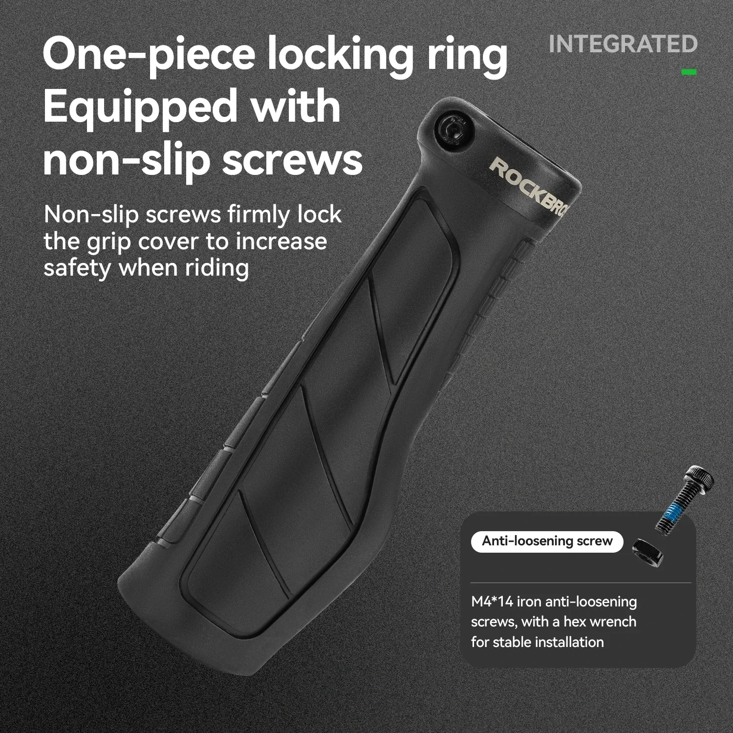 ROCKBROS ergonomische lock-on fietsgrips met schokdemping