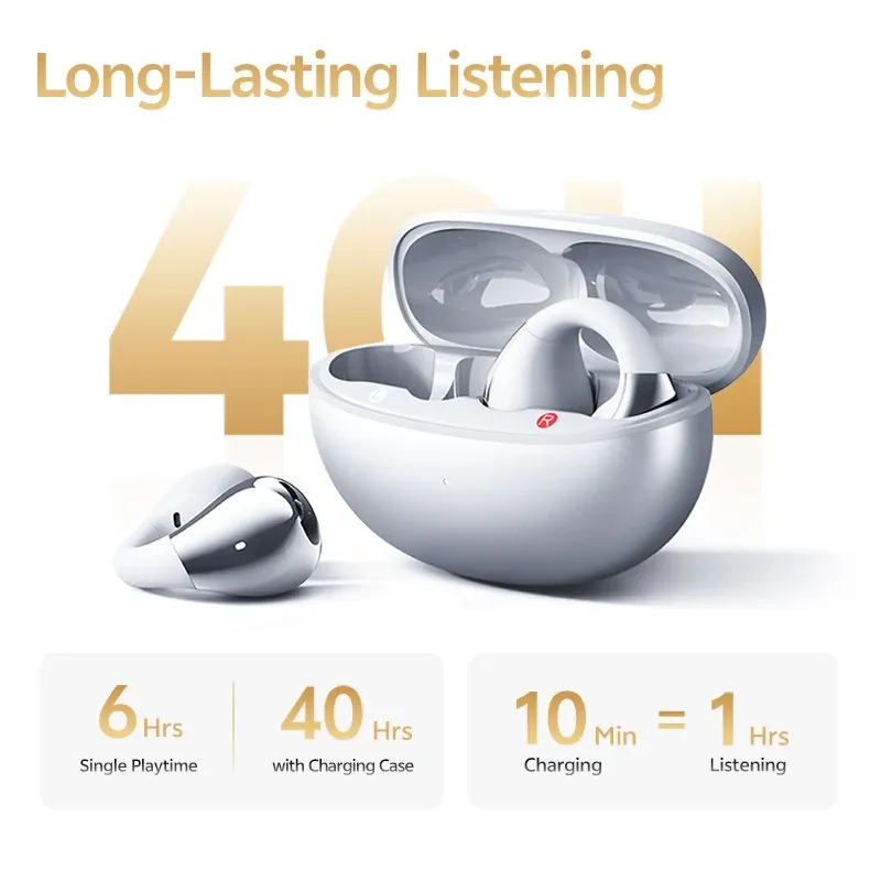 QCY Crossky C30S open-ear clip-oordopjes met LDAC en Bluetooth 6.0