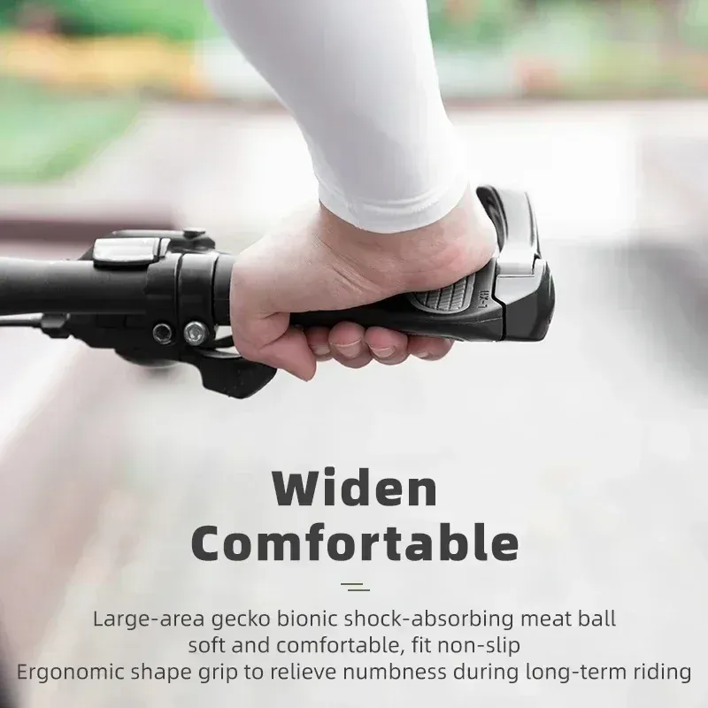 ROCKBROS MTB handvatten met aluminium lock-on en bar ends
