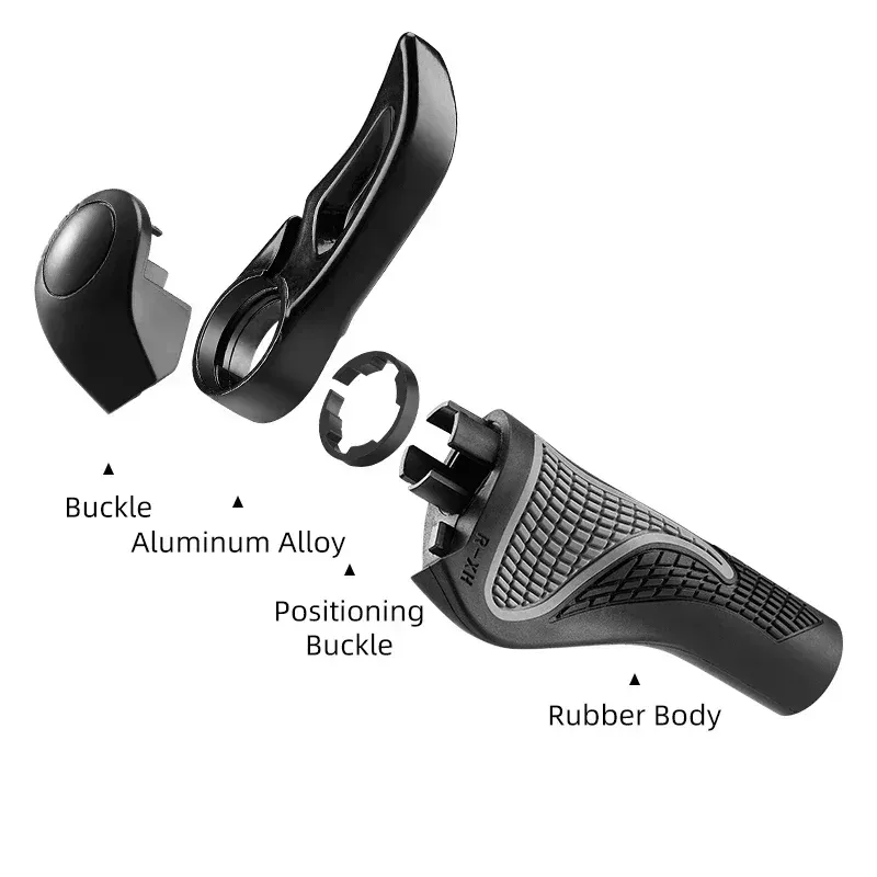 ROCKBROS MTB handvatten met aluminium lock-on en bar ends
