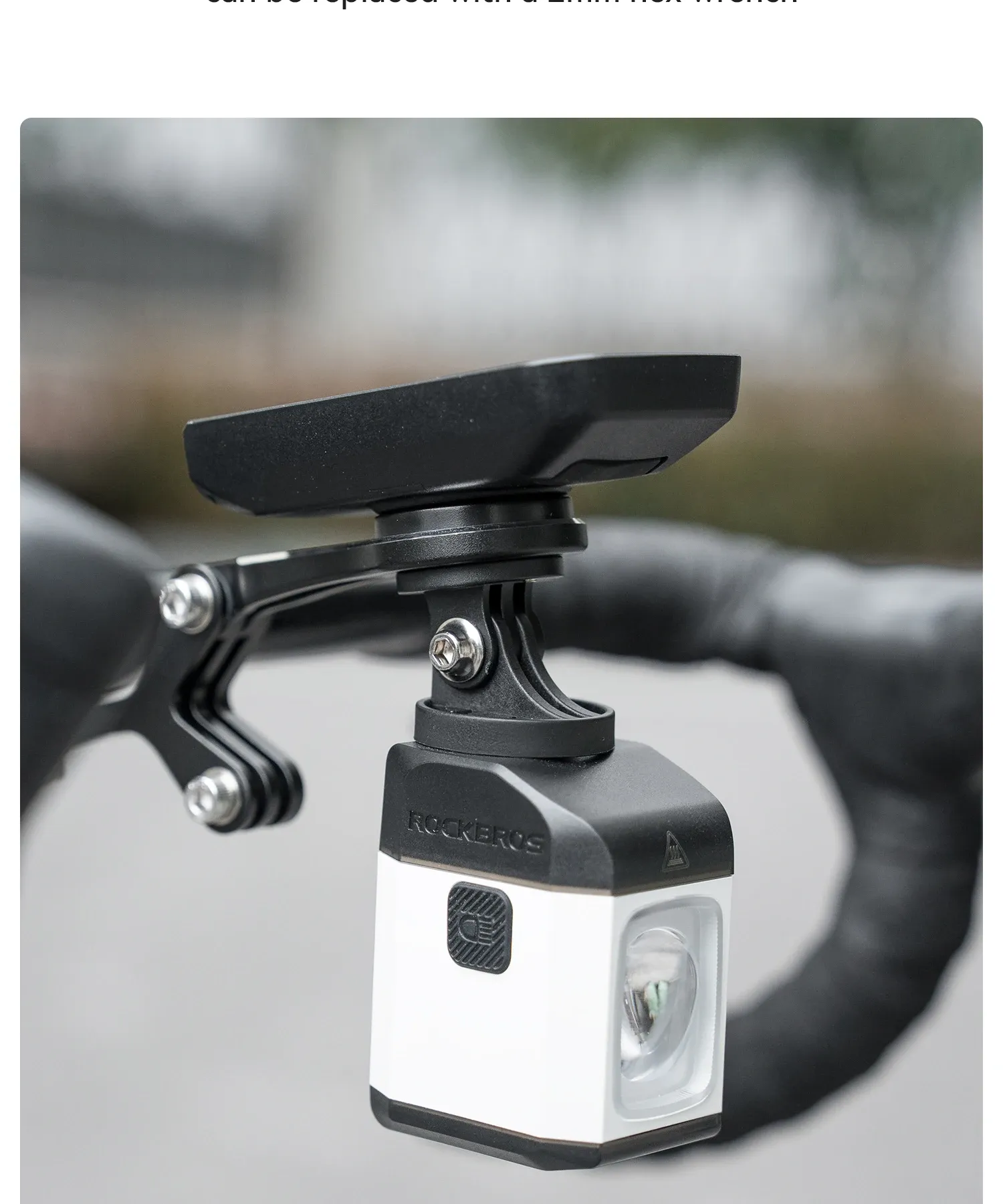 ROCKBROS aluminium houder voor fietscomputer en lamp