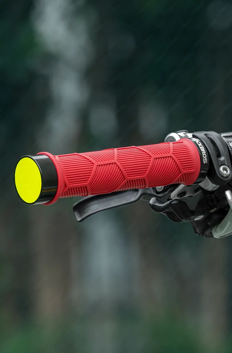 ROCKBROS lock-on fietsgrips met antislip siliconenlaag