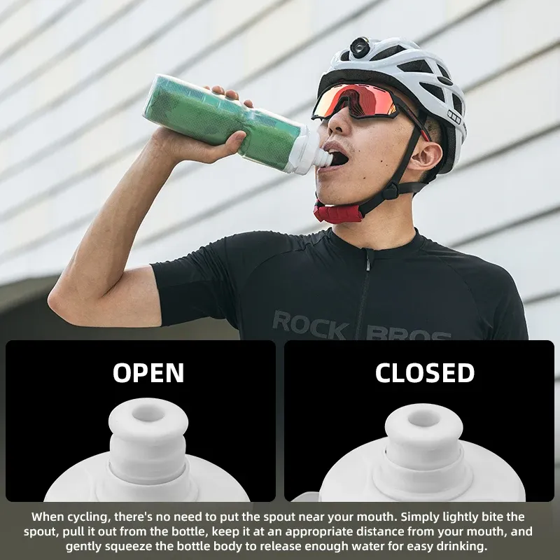 ROCKBROS geïsoleerde fietsfles 750 ml met direct-drinksysteem