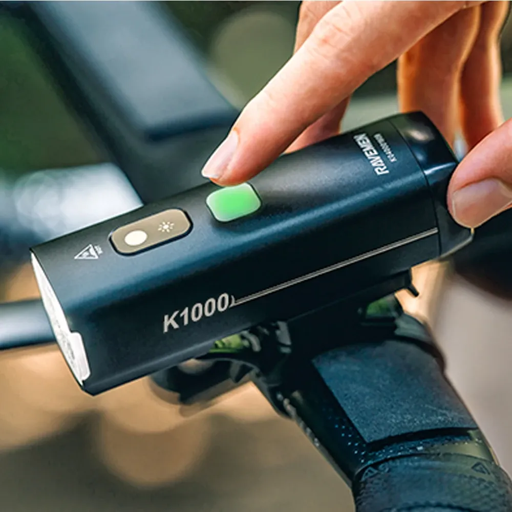 RAVEMEN K1000 slimme USB-oplaadbare fietskoplamp