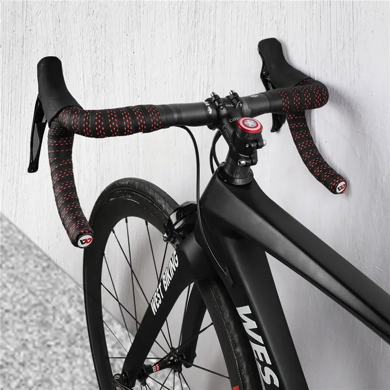 WEST BIKING geperforeerd antislip stuurlint met plugs