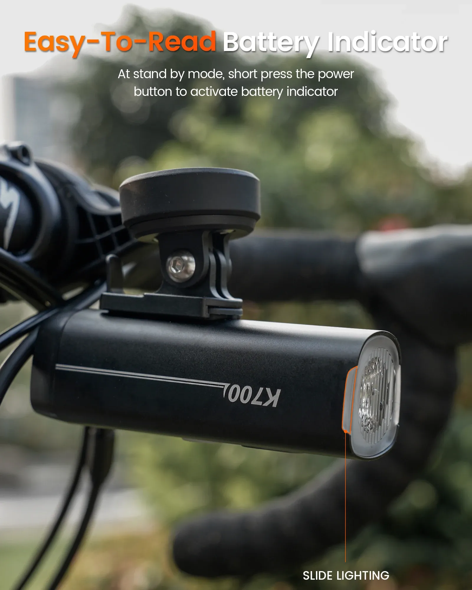 RAVEMEN K700 slimme voorlamp met auto-aan/uit