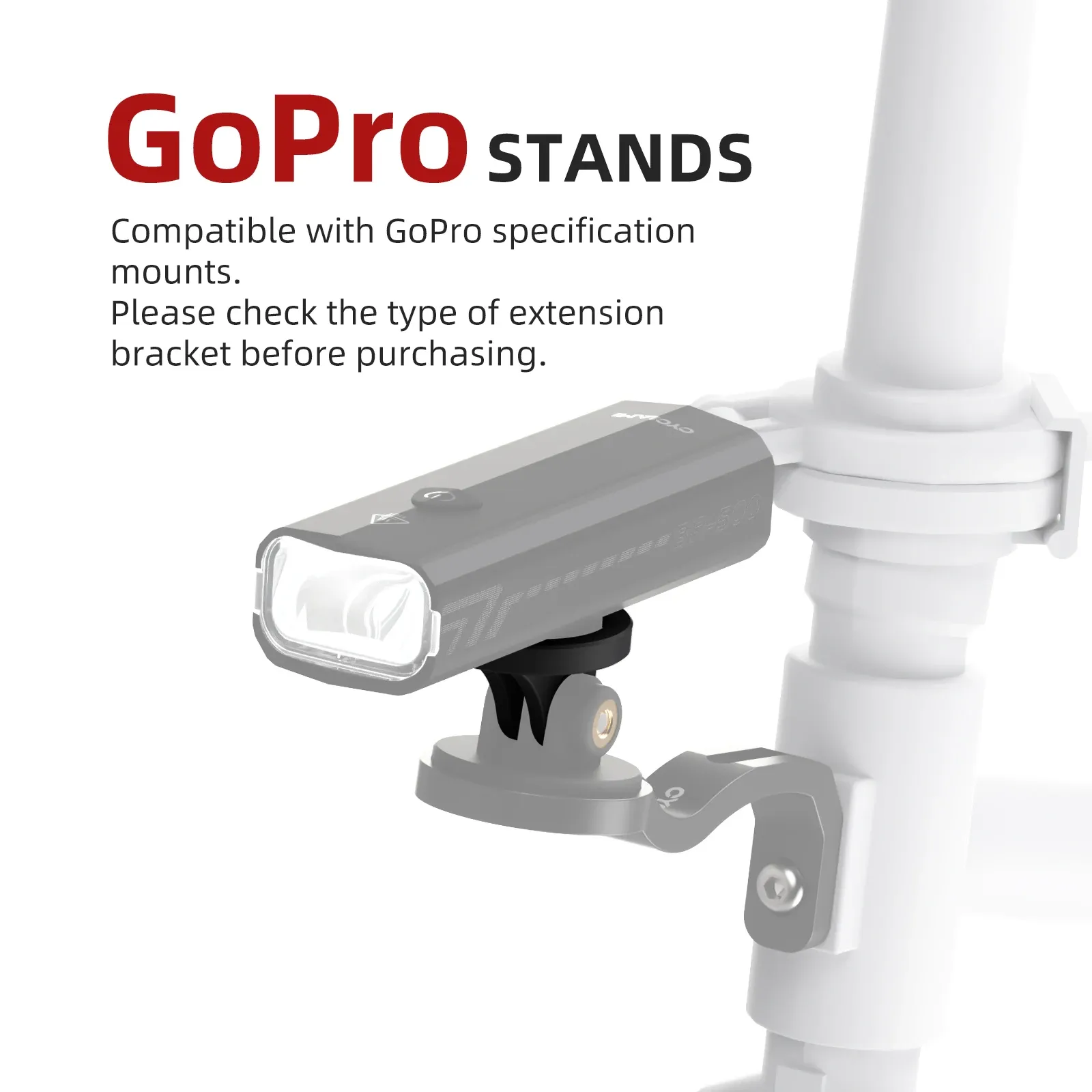 CYCLAMI GoPro-houder voor fietslicht en camera
