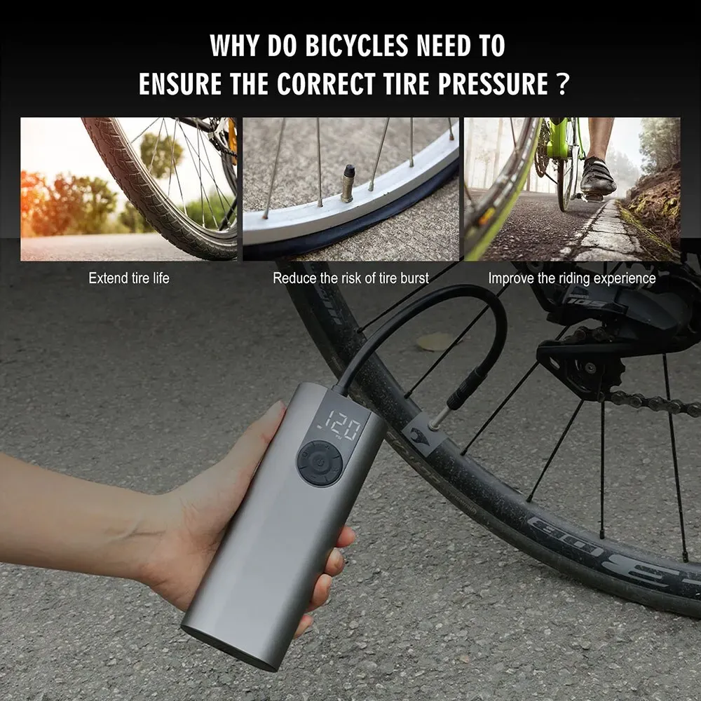 CYCPLUS A8 elektrische mini-compressor voor fiets, auto en bal