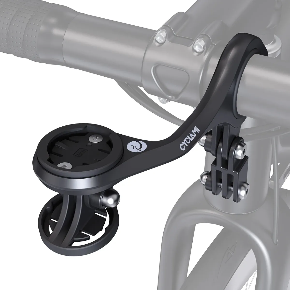 CYCLAMI universele houder voor fietscomputer, lamp en camera