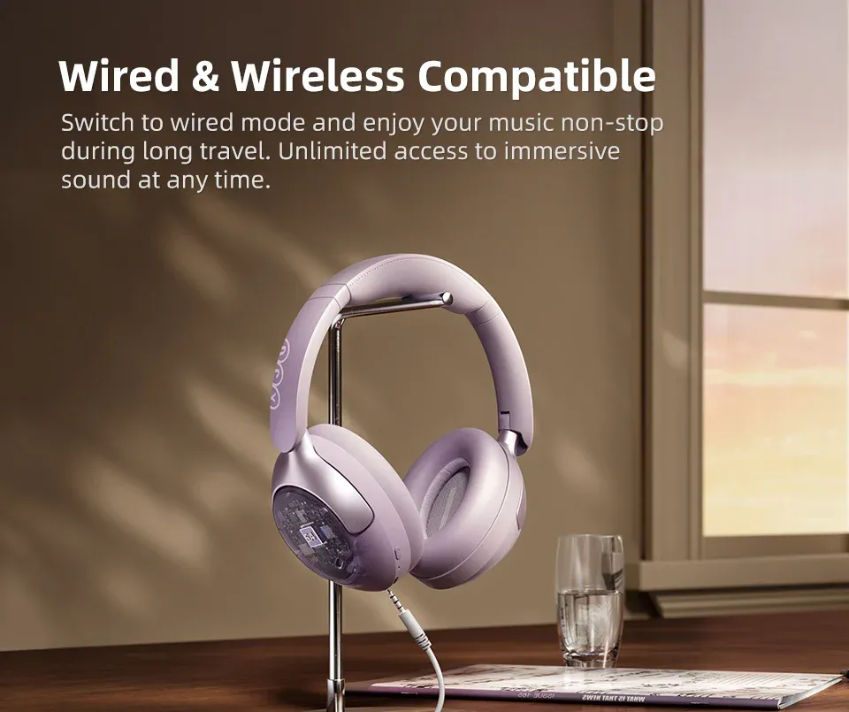 QCY H3 Pro over-ear ANC-koptelefoon met LDAC en 50 dB ruisonderdrukking