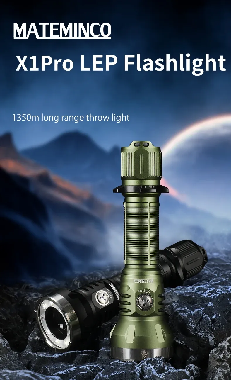 Mateminco X1 Pro LEP zoekzaklamp voor groot bereik