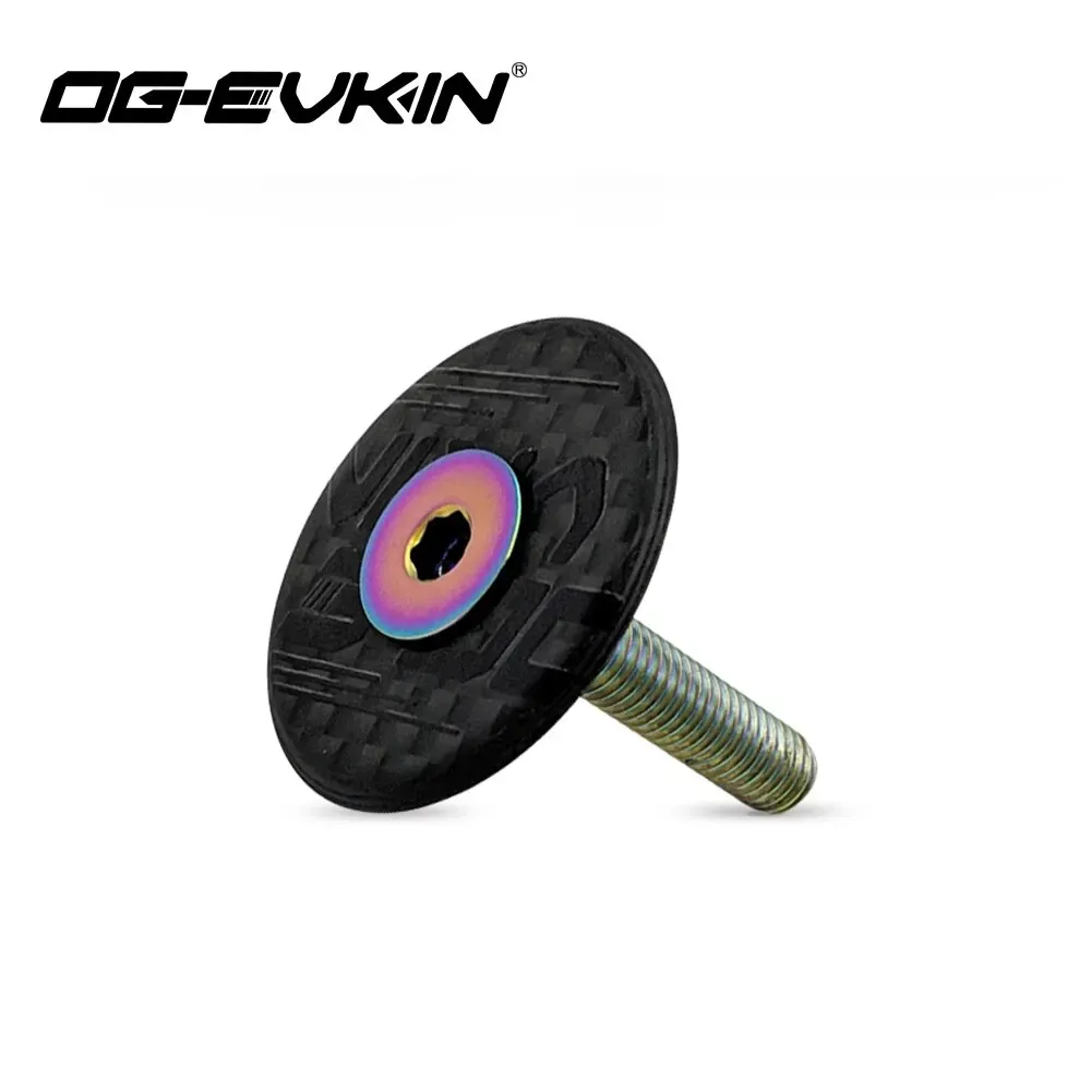 OG-EVKIN carbon headset top cap met titanium bout