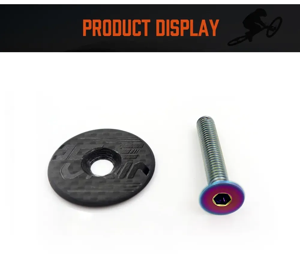 OG-EVKIN carbon headset top cap met titanium bout