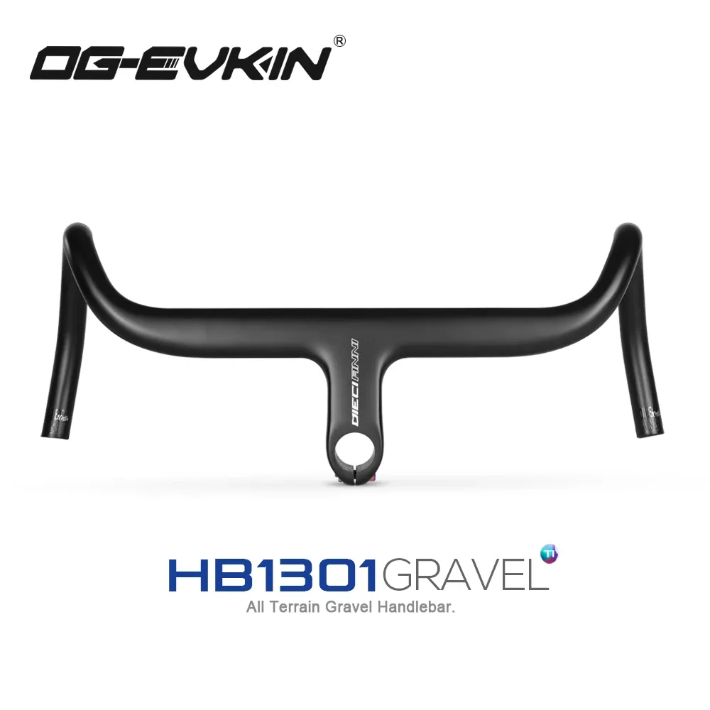 OG-EVKIN HB-1301 carbon gravel stuur met interne kabelgeleiding
